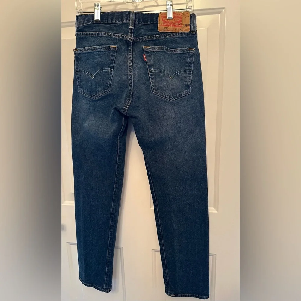 Men’s Levi’s 501 Original Fit Jeans Dark Wash | W29 L30 | Excellent - Picture 5 of 6